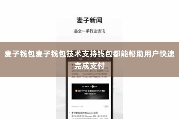 麦子钱包麦子钱包技术支持钱包都能帮助用户快速完成支付