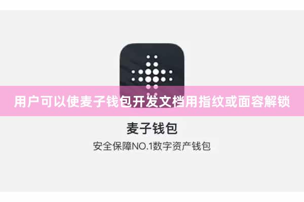用户可以使麦子钱包开发文档用指纹或面容解锁