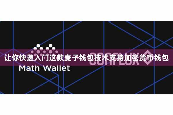 让你快速入门这款麦子钱包技术支持加密货币钱包