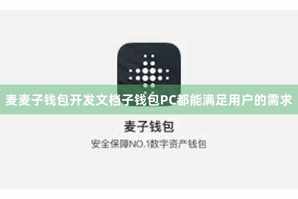 麦麦子钱包开发文档子钱包PC都能满足用户的需求